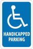 NMC TM146J-GRAPHIC, HANDICAPPED PARKING, 18X12, .080 EGP REF ALUM (1 EACH)