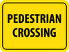 NMC TM163K-PEDESTRIAN CROSSING, 18X24, .080 HIP REF ALUM (1 EACH)