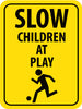NMC TM164K-SLOW CHILDREN AT PLAY (GRAPHIC) 24X18, .080 HIP REF ALUM (1 EACH)