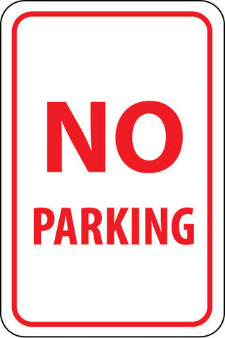 NMC TM1J-NO PARKING, 18X12, .080 EGP REF ALUM (1 EACH)