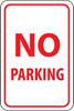 NMC TM1J-NO PARKING, 18X12, .080 EGP REF ALUM (1 EACH)