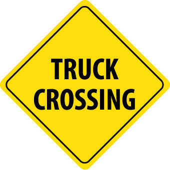 NMC TM217K-TRUCK CROSSING, 24X24, .080 HIP REF ALUM (1 EACH)