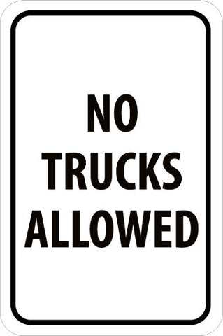 NMC TM223J-NO TRUCKS ALLOWED, 24X18, .080 EGP REF ALUM (1 EACH)