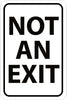 NMC TM225J-NOT AN EXIT, 24X18, .080 EGP REF ALUM (1 EACH)
