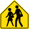 NMC TM301J-GRAPHIC, SCHOOL CROSSING SYMBOL, 30X30 .080 EGP REF ALUM (1 EACH)