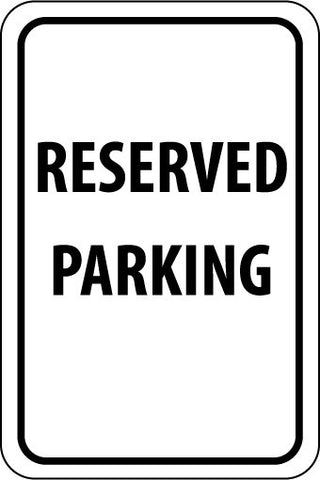 NMC TM5H-RESERVED PARKING, 18X12, .063 ALUM (1 EACH)