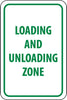 NMC TM61G-LOADING AND UNLOADING ZONE, 18X12, .040 ALUM (1 EACH)