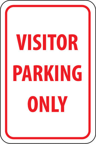 NMC TM7J-VISITOR PARKING ONLY, 18X12, .080 EGP REF ALUM (1 EACH)