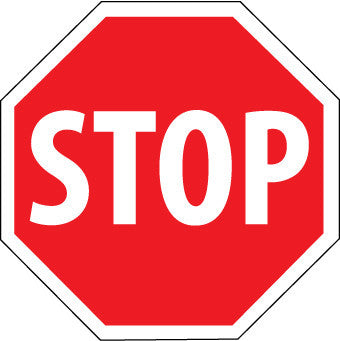 NMC TM81J-STOP (OCTAGON), 30X30, .080 EGP REF ALUM (1 EACH)