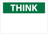 NMC TS1RB-THINK, (HEADING ONLY), 10X14, RIGID PLASTIC (1 EACH)