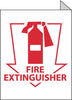 NMC TV12-FIRE EXTINGUISHER, FLANGED, 10X8, RIGID PLASTIC (1/EACH)