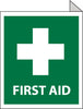 NMC TV1-FIRST AID, FLANGED, 10X8, RIGID PLASTIC (1 EACH)