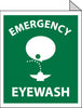 NMC TV2-EMERGENCY EYE WASH, FLANGED, 10X8, RIGID PLASTIC (1 EACH)