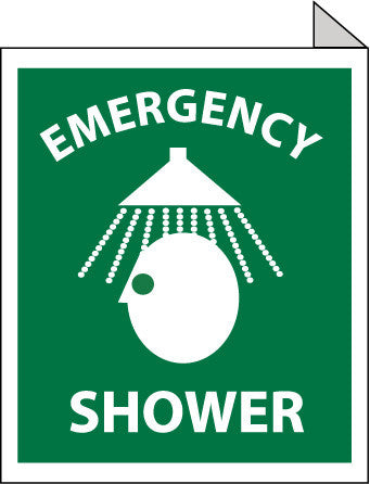 NMC TV3-EMERGENCY SHOWER, FLANGED, 10X8, RIGID PLASTIC (1 EACH)