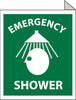 NMC TV3-EMERGENCY SHOWER, FLANGED, 10X8, RIGID PLASTIC (1 EACH)