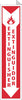 NMC TV45-FLANGE, FIRE EXTINGUISHER BILINGUAL, 18X4, RIGID PLASTIC (1 EACH)