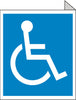 NMC TV4-HANDICAPPED SYMBOL, FLANGED, 10X8, RIGID PLASTIC (1 EACH)