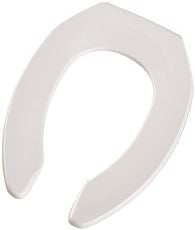 Bemis 827 000 TOILET SEAT ELONGATED OPEN FRONT LESS COVER WHITE (1 PER CASE)