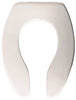 Bemis 1655SSCT 000 ELONGATED OPEN FRONT TOILET SEAT NO COVER WHITE (1 PER CASE)