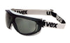 Uvex S1651DF by Honeywell Carbonvision Impact Goggles With Black And Gray Frame, Gray Dura-Streme Anti-Fog Anti-Scratch Hard Coat Lens And Fabric Headband  (1/PR)