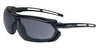 Uvex S4041 by Honeywell Tirade Sealed Safety Glasses With Gloss Black Polycarbonate Frame And Gray Polycarbonate Uvextra Anti-Fog Lens  (10/EA)