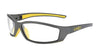 Uvex SX0400X By Honeywell SolarPro Safety Glasses With Gray And Yellow Nylon Frame And Clear Polycarbonate Uvextreme Anti-Fog Lens  (1/EA)
