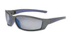 Uvex SX0403 By Honeywell SolarPro Safety Glasses With Gray And Blue Nylon Frame And Silver Mirror Polycarbonate Supra-Dura Anti-Scratch Hard Coat Lens  (1/EA)