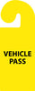 NMC VHT2-PARKING PERMIT, VEHICLE HANG TAG, VEHICLE PASS, 8 1/4X3 1/4, RIGID PLASTIC (1 EACH)