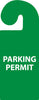 NMC VHT4-PARKING PERMIT, VEHICLE HANG TAG, PARKING PERMIT, 8 1/4X3 1/4, RIGID PLASTIC (1 EACH)