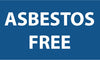 NMC VRC10-LABELS, ASBESTOS FREE, 3X5, PS VINYL (1 ROLL)
