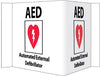 NMC VS27W-VISI SIGN, AED W/GRAPHIC, 8X14 1/2, .125 ACRYLIC (1 EACH)