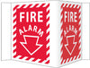 NMC VS28W-VISI, FIRE ALARM, 5.75X8.75, ACRYLIC (1 EACH)