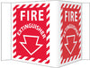 NMC VS31W-VISI, FIRE EXTINGUISHER, 5.75X8.75, ACRYLIC (1 EACH)