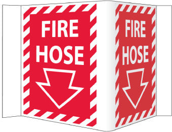 NMC VS33W-VISI, FIRE HOSE, 5.75X8.75, ACRYLIC (1 EACH)