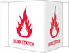 NMC VS38W-VISI, BURN STATION, 8X14.5, ACRYLIC (1 EACH)