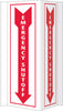 NMC VS40W-VISI, EMERGENCY SHUT-OFF, 16X8.75, ACRYLIC (1 EACH)