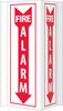 NMC VS41W-VISI, FIRE ALARM, 16X8.75, ACRYLIC (1 EACH)