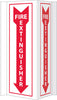 NMC VS42W-VISI, FIRE EXTINGUISHER, 16X8.75, ACRYLIC (1 EACH)