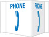 NMC VS51W-VISI, PHONE, 8X14.5, ACRYLIC (1 EACH)
