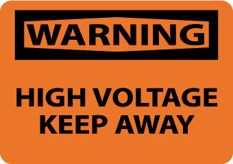 NMC W139PB-WARNING, HIGH VOLTAGE KEEP AWAY, 10X14, PS VINYL (1 EACH)