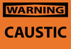 NMC W13AP-WARNING, CAUSTIC, 3X5, PS VINYL (PAK OF 5)