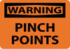 NMC W149RB-WARNING, PINCH POINTS, 10X14, RIGID PLASTIC (1 EACH)