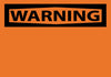 NMC W1AP-WARNING, (HEADER ONLY), 3X5, PS VINYL (PAK OF 5)