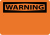 NMC W1AB-WARNING, (HEADER ONLY), 10X14, .040 ALUM (1 EACH)