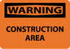 NMC W414RB-WARNING, CONSTRUCTION AREA, 10X14, RIGID PLASTIC (1 EACH)