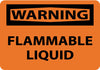 NMC W424RB-WARNING, FLAMMABLE LIQUID, 10X14, RIGID PLASTIC (1 EACH)