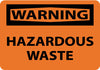 NMC W426AB-WARNING, HAZARDOUS WASTE, 10X14, .040 ALUM (1 EACH)