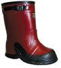 Salisbury 21406-12 By Honeywell Size 12 Red 14" Rubber 1-Buckle Overboots With Anti-Skid Bar Tread Black Outsole  (1/PR)