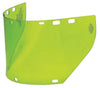 Salisbury AS1000FS by Honeywell 7 1/2" X 20" X .06" Green Unbound Polycarbonate Arc Flash Replacement Faceshield  (1/EA)