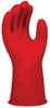 SALISBURY E0011R/9H By Honeywell Size 9 1/2 Red 11" Type I Natural Rubber Class 00 Low Voltage Electrical Insulating Linesmen's Gloves With Straight Cuff  (1/PR)